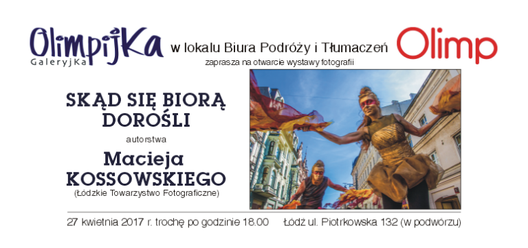 Read more about the article Wernisaż wystawy Macieja Kossowskiego pt. „Skąd się biorą dorośli”