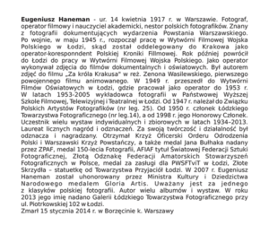 Read more about the article Eugeniusz Haneman w 100. rocznicę urodzin.