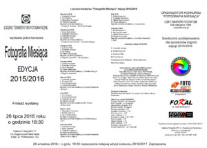 Read more about the article FOTOGRAFIA MIESIĄCA EDYCJA 2015/2016