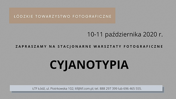 Read more about the article STACJONARNE WARSZTATY FOTOGRAFICZNE CYJANOTYPIA